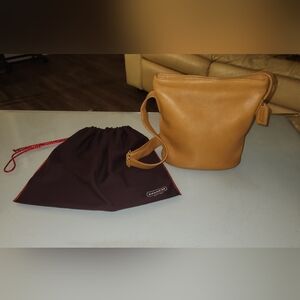 Vintage Coach Caramel Leather Crossbody/Shoulder Bag NWOT